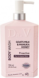 DR. V Body Wash Goats Milk & Manuka Honey (Proactive for Irritated Skin) 750ml