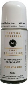 Earths Purities Pure Collection Natural Deodorant Roll On For Her 50g