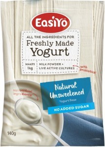 Easiyo Natural Unsweetened No Added Sugar Yogurt 140g