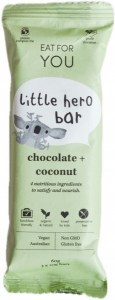 Eat For You Little Hero Chocolate + Coconut Bars  12x60g
