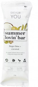 Eat For You Summer Lovin'  Finger Lime + Coconut Bars  10x50g