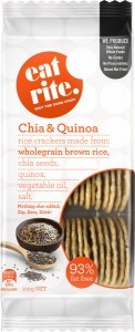 Eatrite Chia & Quinoa Brown Rice Crackers  100g