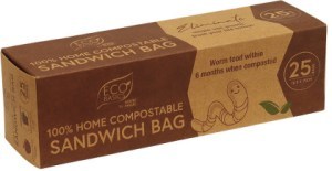 Eco Basics 100% Home Compostable Sandwich Bag