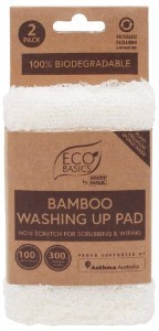 Eco Basics Bamboo Washing Up Pad 2Pack