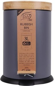 Eco Basics Rubbish Bin 3L - Charcoal