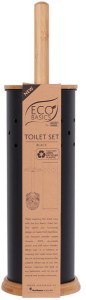 Eco Basics Toilet Brush Set - Black