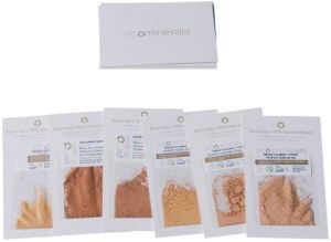 ECO MINERALS Mineral Makeup Sample Set Fresh Dewy Finish Medium Tanned