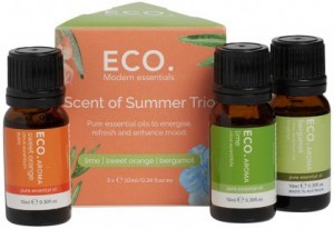 ECO MODERN ESSENTIALS AROMA Essential Oil Trio Scents of Summer 10ml x 3 Pack