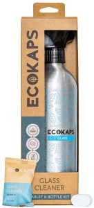 Ecokaps Glass Cleaner Bottle & Tablet Kit