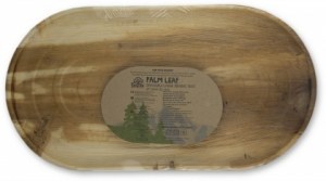 EcoSouLife Areca Leaf Large Serving Tray (56cm X 30cm) 3Pc Pack