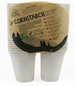 EcoSouLife Cornstarch (250ml) Cup 50Pc Pack Natural