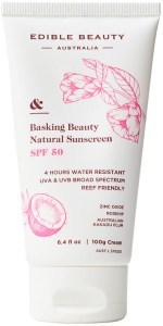 EDIBLE BEAUTY AUSTRALIA & Basking Beauty Natural Sunscreen SPF 50 100g
