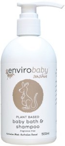 ENVIROBABY Plant Based Sensitive Baby Bath & Shampoo Fragrance Free 500ml