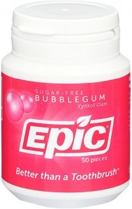 EPIC Xylitol (Sugar-Free) Gum Bubble Gum 50 Piece Tub