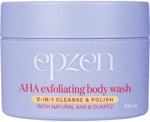 Epzen AHA Exfoliating Body Wash 2-in-1 Cleanse & Polish 200ml