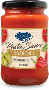 Eskal Deli Olive & Chilli Pasta Sauce  340g