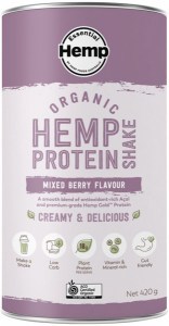 ESSENTIAL HEMP Organic Hemp Protein Shake Mixed Berry 420g