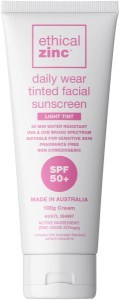 Ethical Zinc Daily Wear Tinted Facial Sunscreen Light Tint SPF 50+ 100g