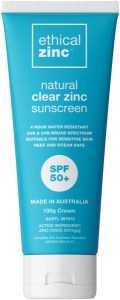 Ethical Zinc Natural Clear Zinc Sunscreen SPF 50+ 100g