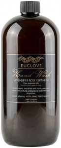 EUCLOVE Hand Wash Lavender & Rose Geranium 1L