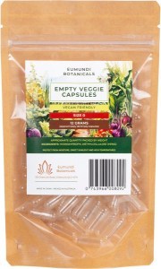 Eumundi Botanicals Empty Veggie Capsules Size 0 120 Caps