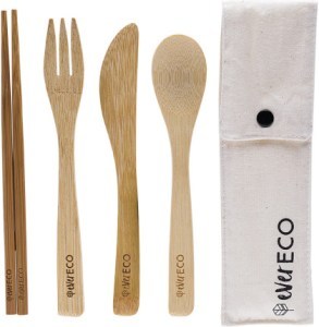 Ever Eco Bamboo Cutlery Set with Chopsticks  
