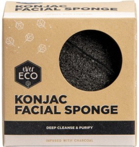 Ever Eco Konjac Facial Sponge Charcoal  