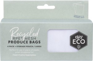 Ever Eco Reusable Produce Bags Recycled Polyester Mesh 4pk