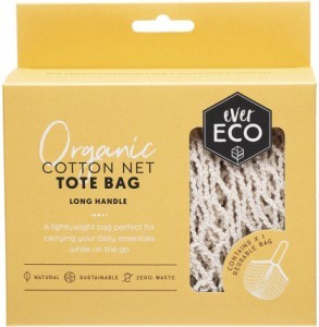 Ever Eco Tote Bag Long Handle Organic Cotton Net  