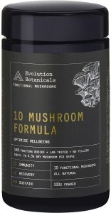 Evolution Botanicals 10 Mushroom Formula Optimise Wellbeing 100g