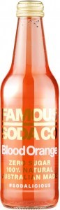 Famous Soda Co Sugar Free All Natural Blood Orange Soda 12x330ml
