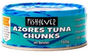 Fish 4 Ever Azores (Skipjack) Tuna Chunks in Brine 160g