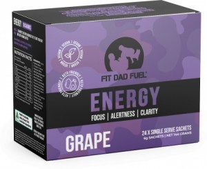 Fit Dad Fuel Grape Energy (24 x 6g Single Serve Sachet) Box 144g