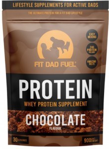 Fit Dad Fuel Whey Protein Chocolate Powder Pouch 900g