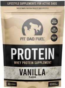 Fit Dad Fuel Whey Protein Vanilla Powder Pouch 900g