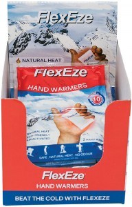 FLEXEZE Hand Warmers x 20 Display (contains 20 bags of 1 hand warmer pair)