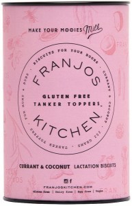 Franjo's Kitchen  Currant & Coconut Tanker Topper Lactation Biscuits 252g