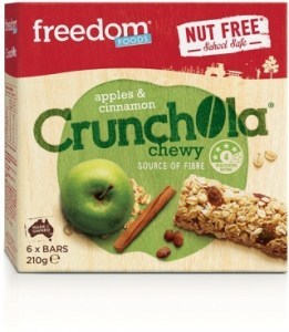 Freedom Foods Apples & Cinnamon Crunchola Chewy Bars 210g
