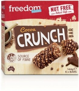 Freedom Foods Cocoa Crunch Rice Bars  (6Bars) 144g