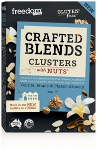 Freedom Foods Crafted Blends Clusters Vanilla, Maple & Flaked Almond Cereal 350g