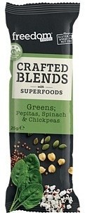 Freedom Foods Crafted Blends Green Bars 12x25g