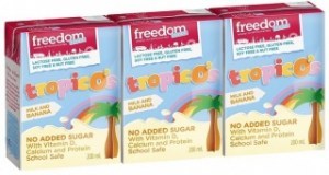 Freedom Foods  TropicO's Banana Milk 3x200ml