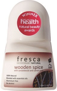 FRESCA NATURAL Deodorant Wooden Spice (with Sandalwood & Carrot Oil) 50ml
