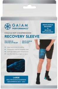 Gaiam Cold & Hot Compression Recovery Sleeve Large