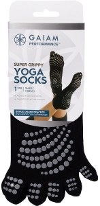 Gaiam Yoga Socks Super Grippy Small-Medium 1 Pair