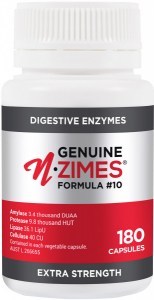 Genuine N-zimes Formula 10 Digestive Enzymes 180Caps