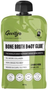 Gevity Rx Bone Broth Body Glue Concentrate Go Pack Lemon & Herb  200g