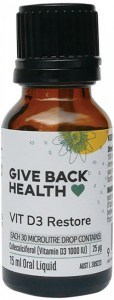 GIVE BACK HEALTH VIT D3 Restore Oral Liquid 15ml