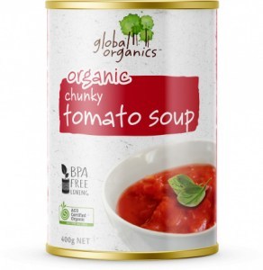 Global Organics Chunky Tomato Soup Can 400g