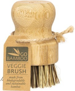 Go Bamboo Veggie Brush 100% Biodegradable  